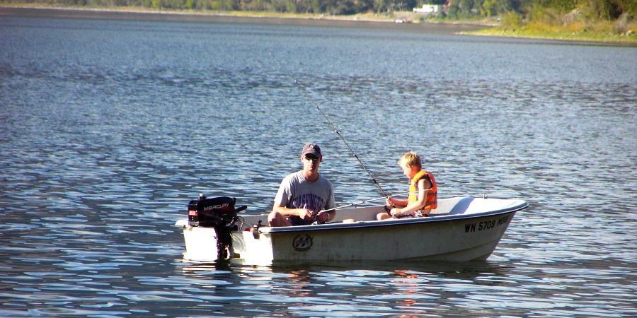 Fishing with dad at Palmer Lake